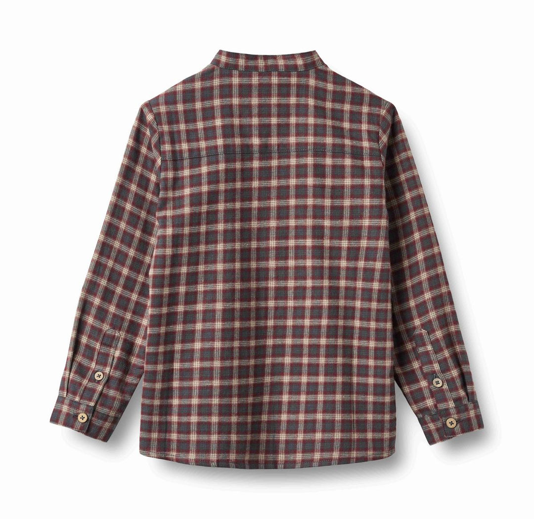 WHEAT – Willum Longsleeve Shirt in Holiday Check