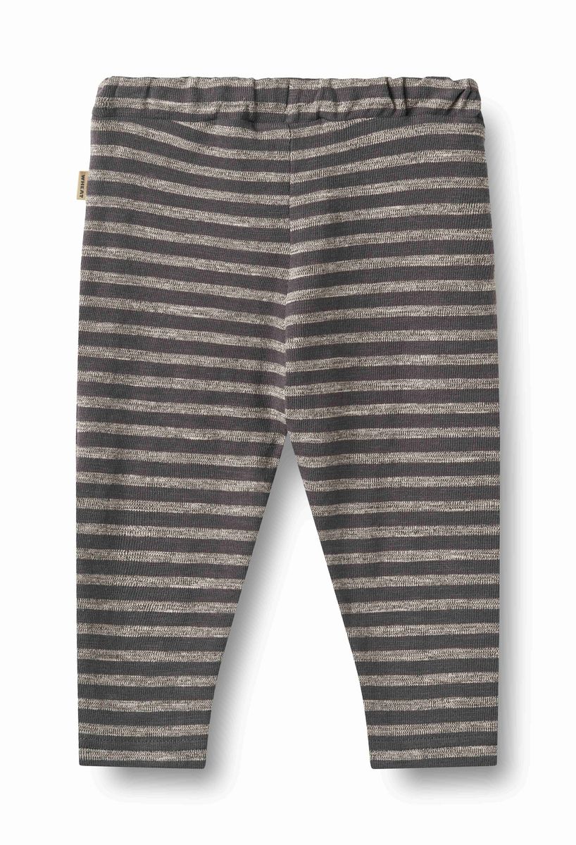 WHEAT – Manfred Jersey Pants in Charcoal Stripe