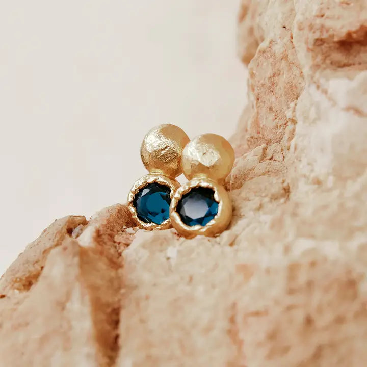 Agapé – Petra Night Blue Earrings