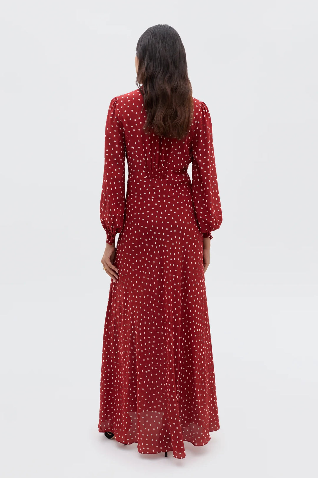 RIXO - Emory Dress in Layla Red Dot