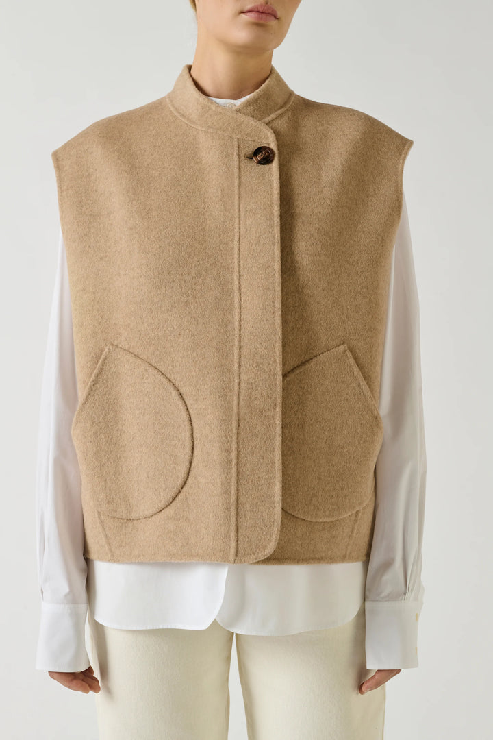Soeur – Adeline Vest Jacket in Beige