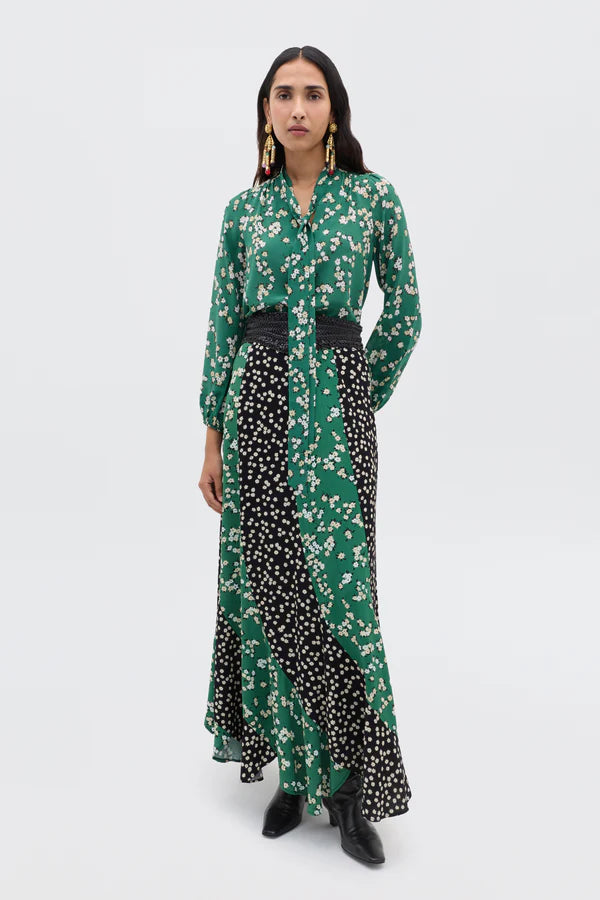 RIXO - Gracella Skirt in City Floral Mix