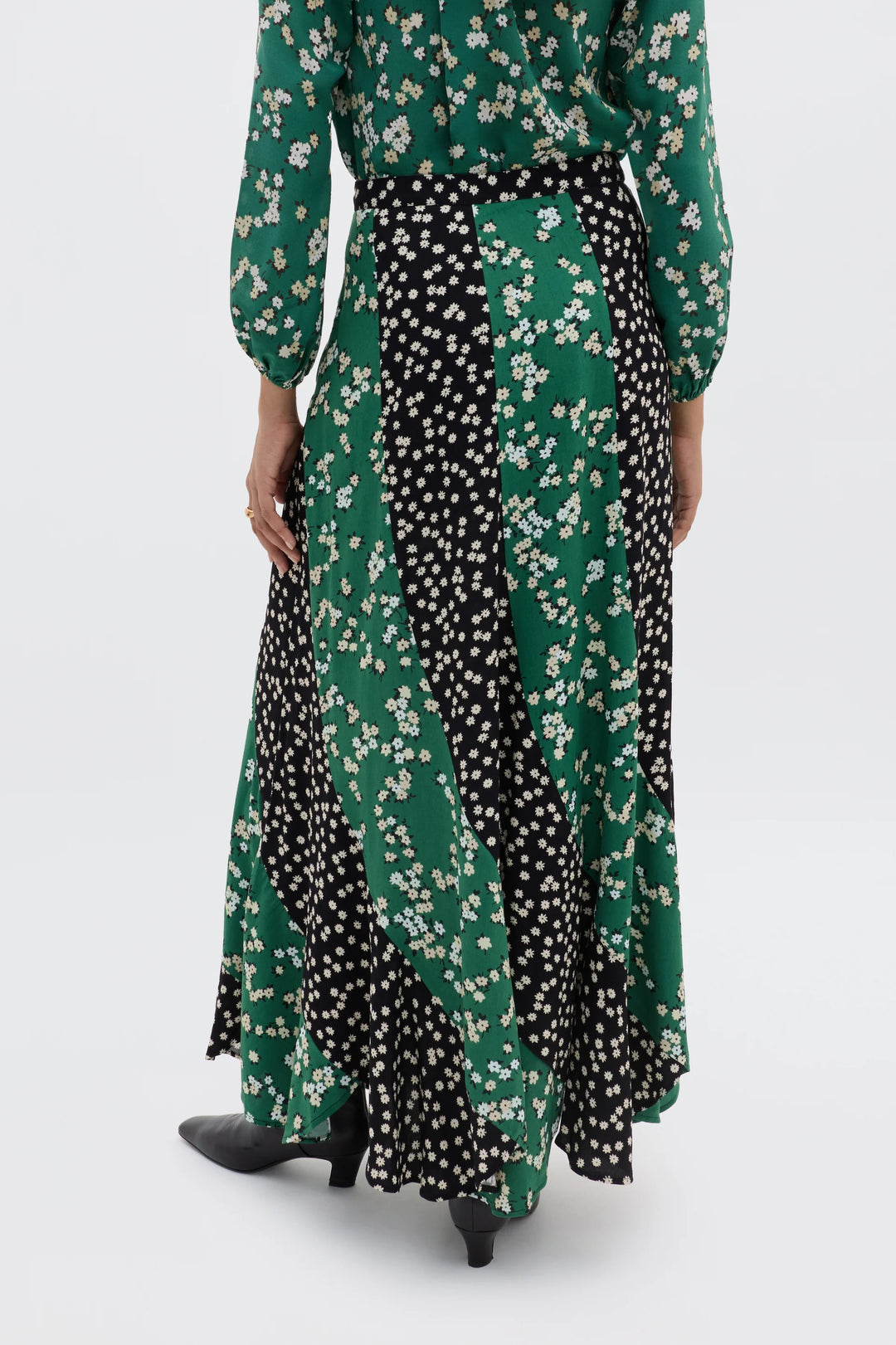 RIXO - Gracella Skirt in City Floral Mix