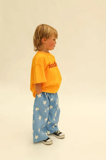 Sunday Siblings- Dusty Star Pants in Cobalt Blue