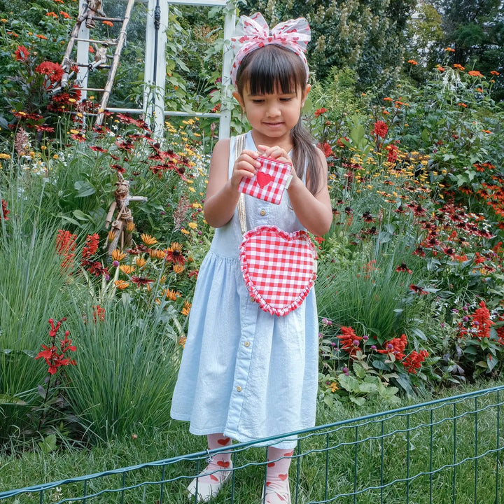 Rockahula Kids – Gingham Ruffle Heart Bag
