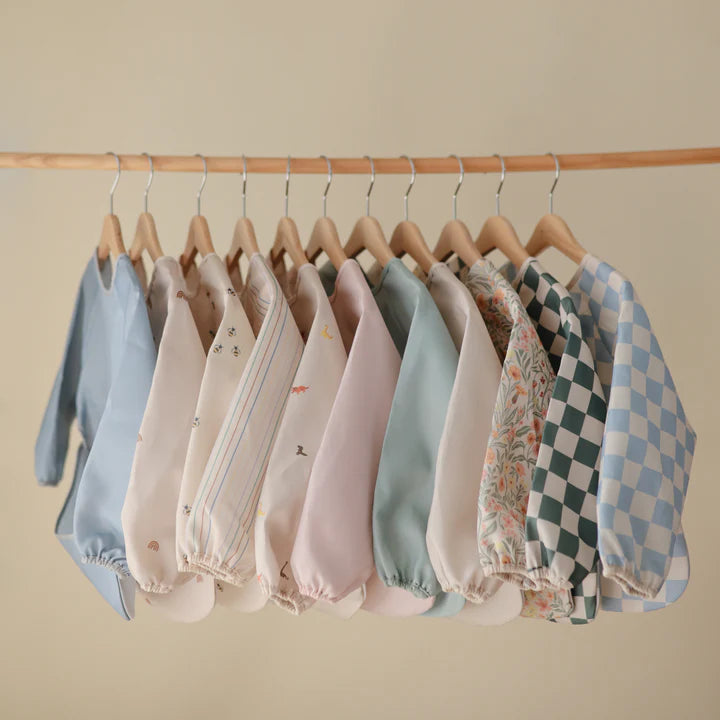 Mushie - Long Sleeve Bib in Cherries