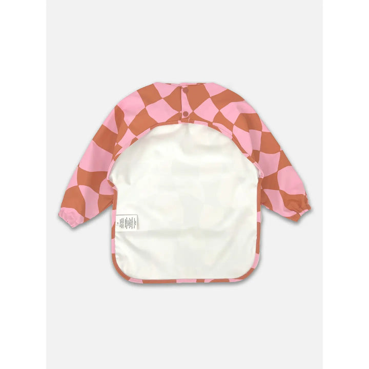 Milk Teeth – Smocked Bib in Pink Checker