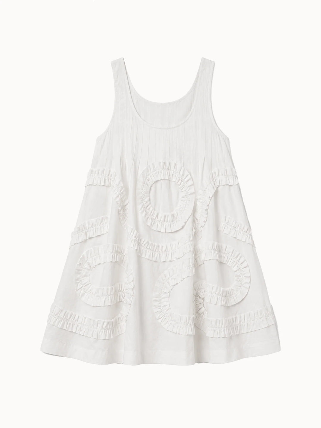 Damson Madder – Stella Mini Dress in White