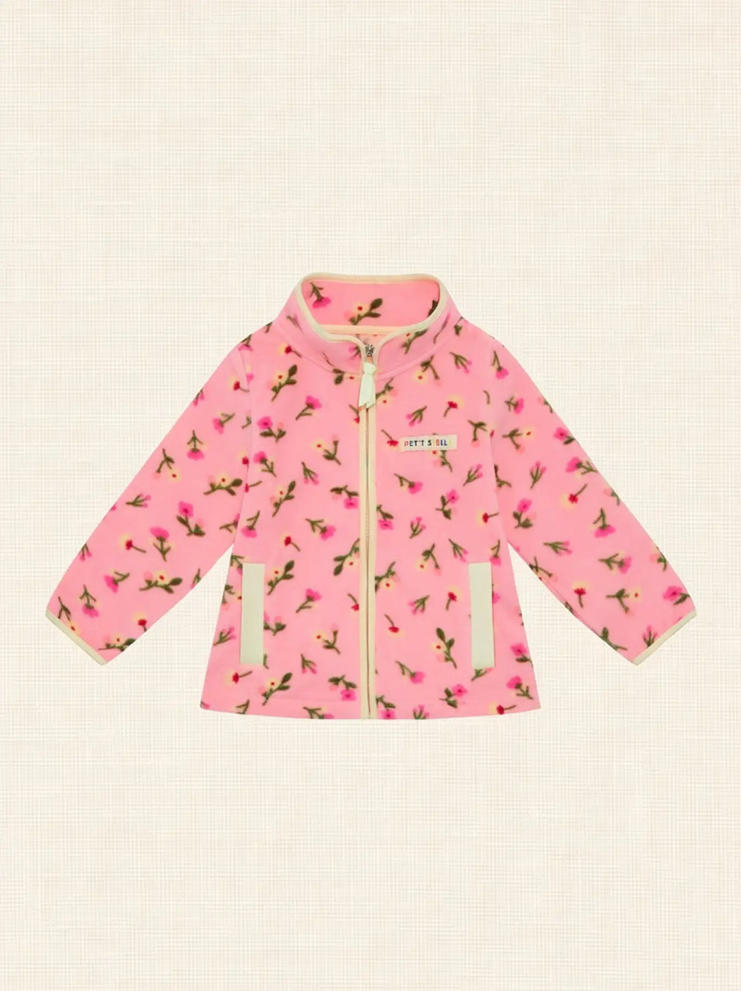 Petit Stella - Fleece Zip Jacket in Pink Blossom
