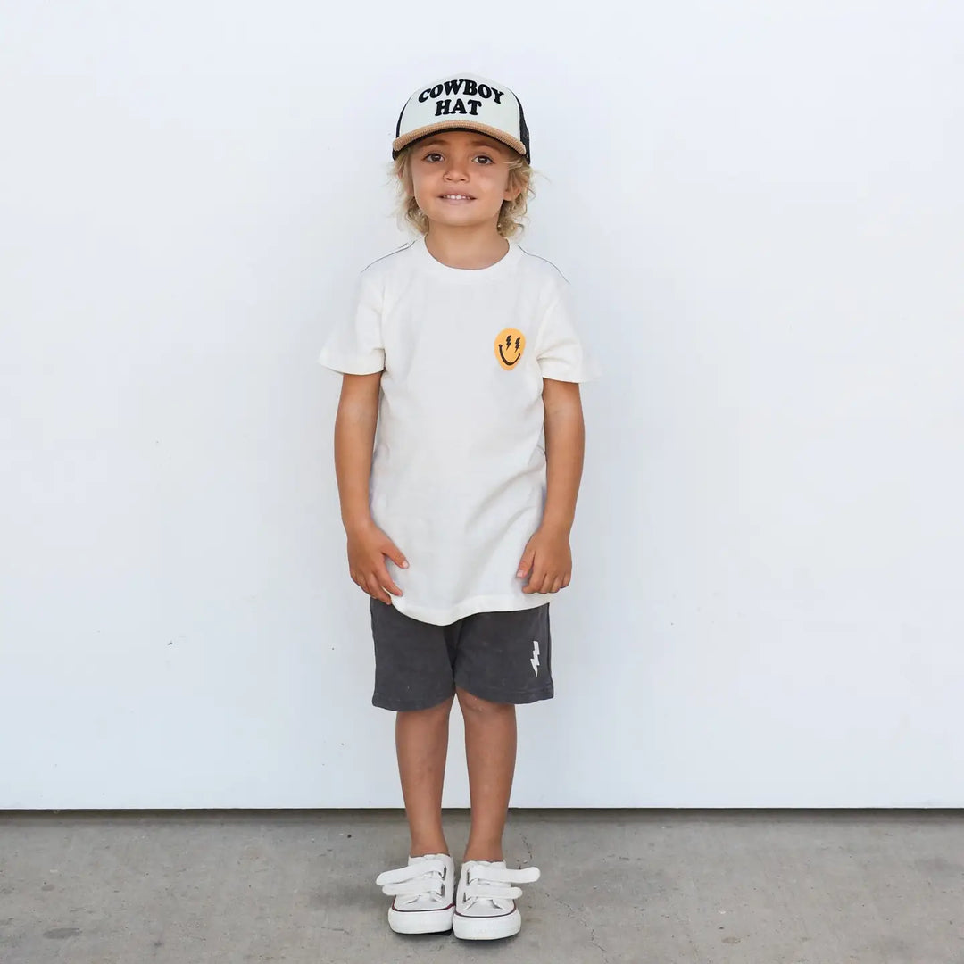 Tiny Whales – Good Dude Short Sleeve Tee in Natural