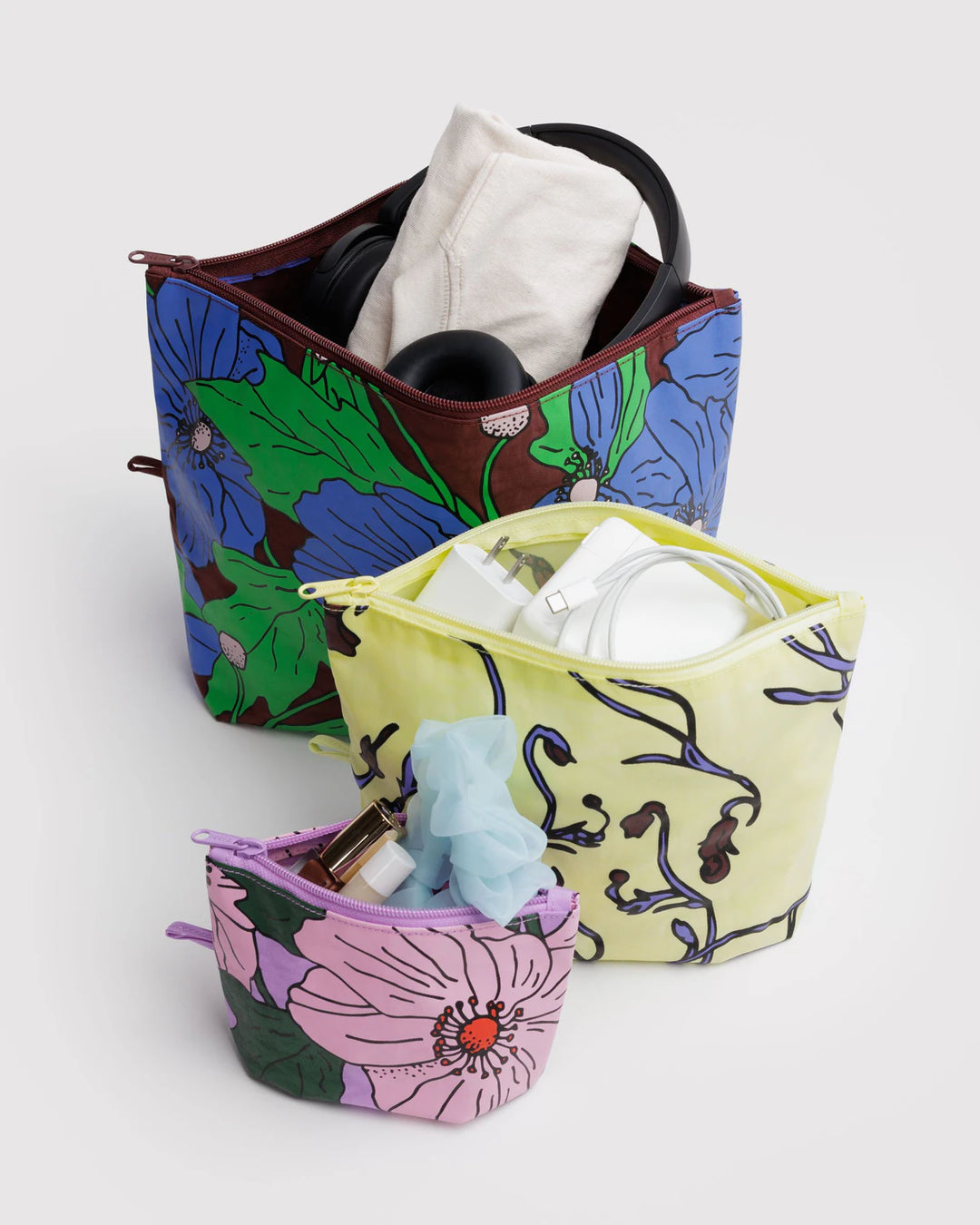 BAGGU - Go Pouch Set in Poppy Mix