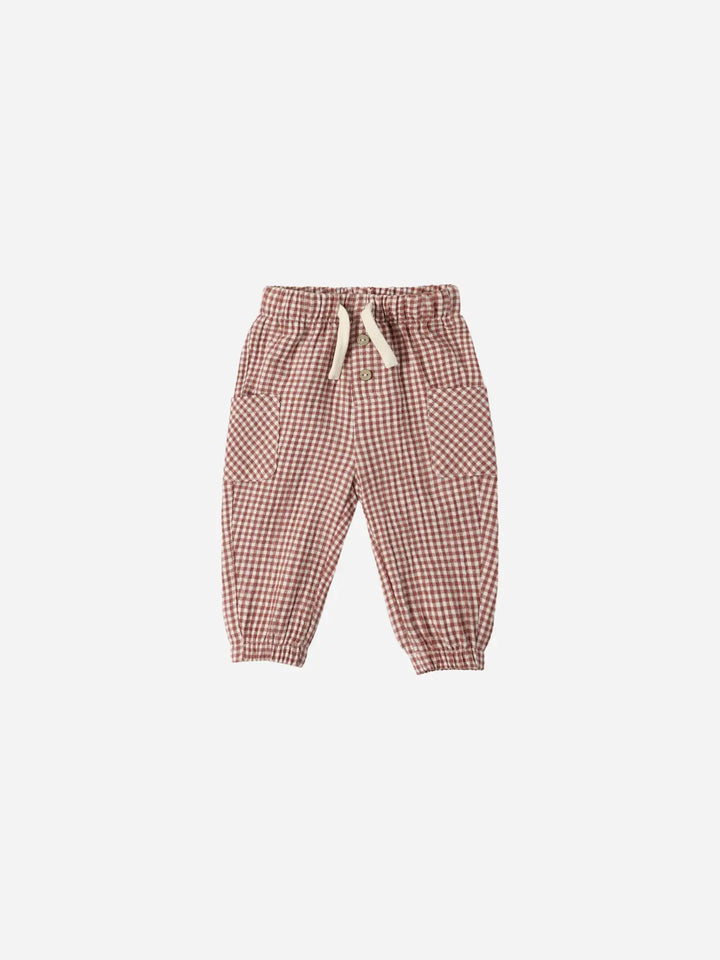 Quincy Mae – Luca Pants in Red Gingham