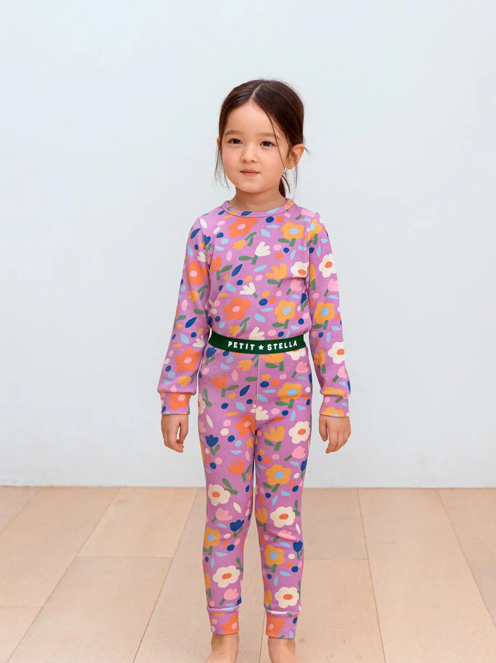 Petit Stella - Flower Garden Pima Blend Pajama Set