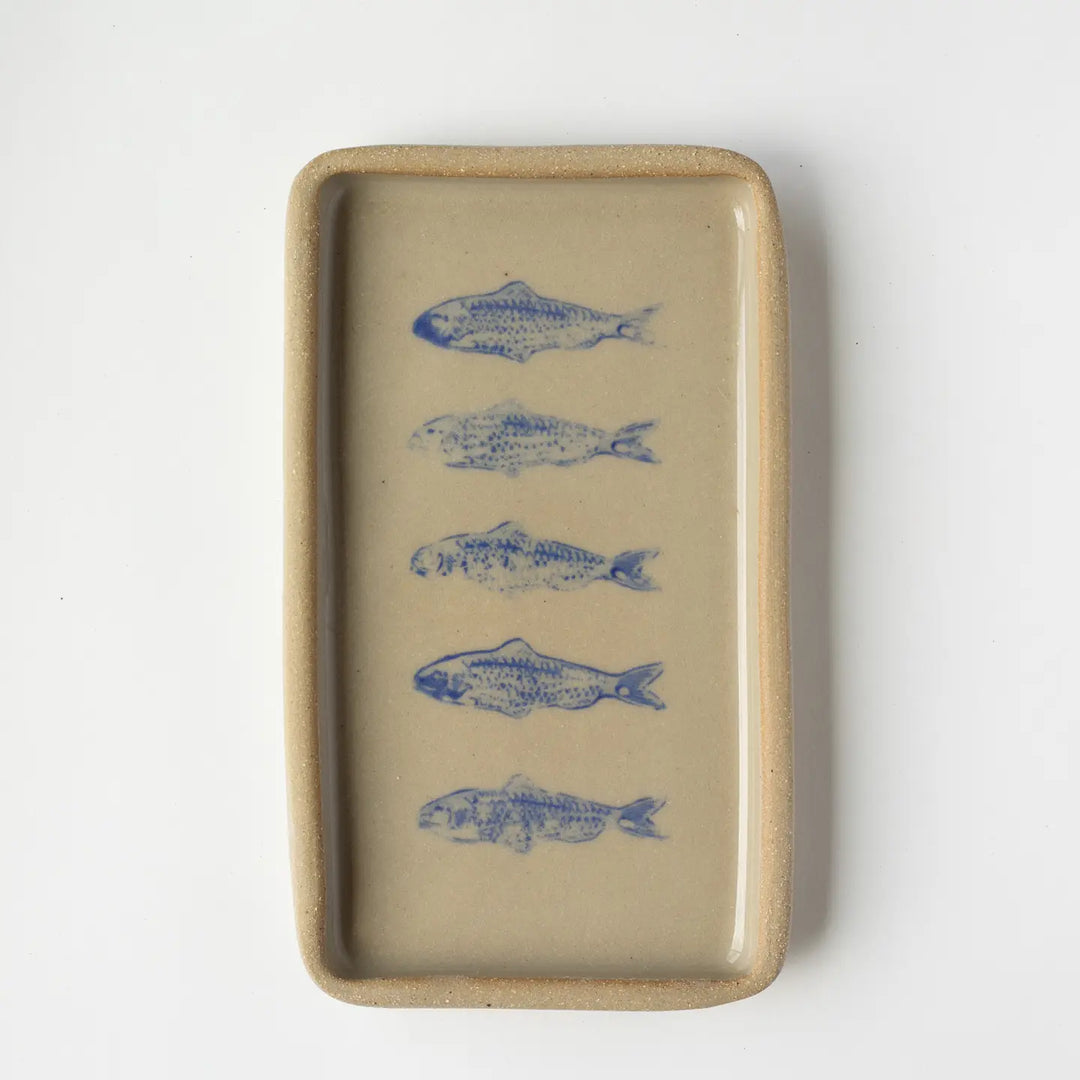Jars of Dust – Blue Sardine Handmade Ceramic Tray