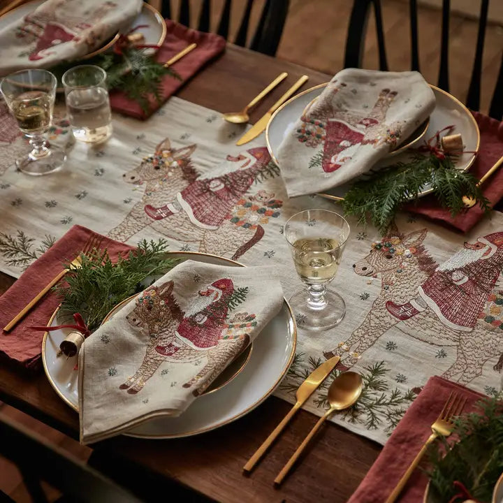 Coral & Tusk - Christmas Donkey Table Runner
