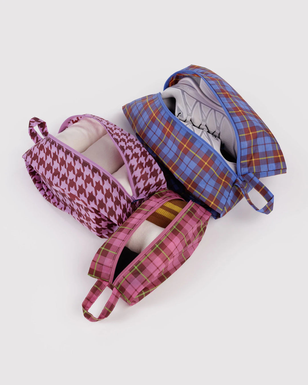 Baggu – 3D Zip Set in Check Mix