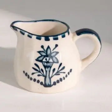 Casa Amarosa – Teal Ceramic Handpainted Milkpot