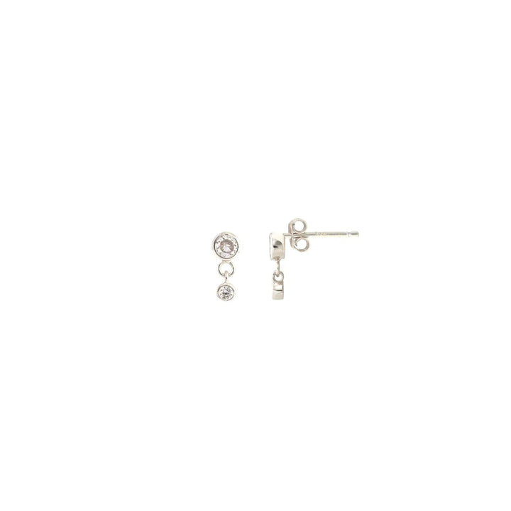 Kris Nations – Double Crystal Swing Stud Earrings