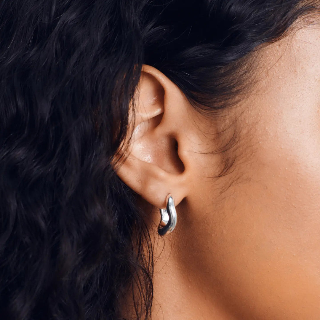 Wolf Circus Jewelry – Rowan Hoops in Silver