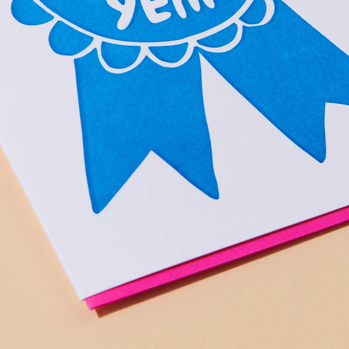 And Here We Are - Blue Ribbon Mother's Day Greeting Card