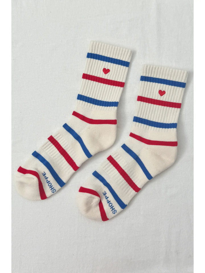 Le Bon Shoppe - Heart Embroidered Girlfriend Socks