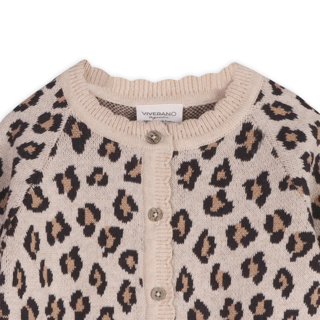 Viverano Organics – Leopard Knit Cardigan