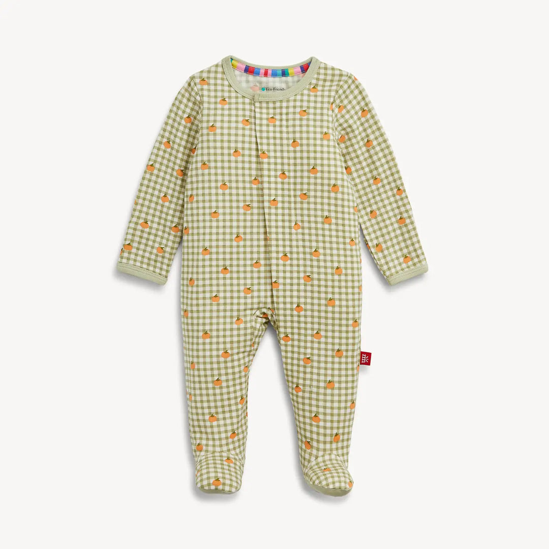 Magnetic Me - Pumpkin Plaid Modal Footie