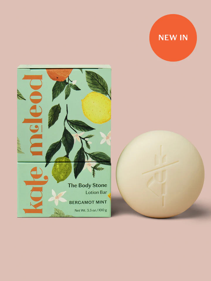 Kate Mcleod – Bergamot and Mint Deep Moisturizing Solid Lotion Stone