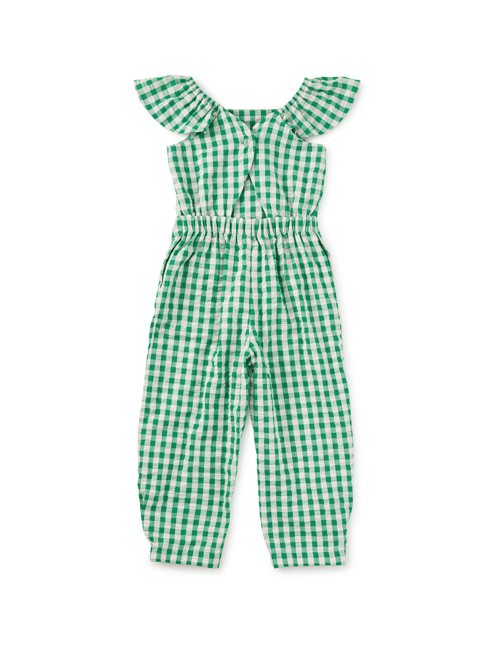 Tea Collection – Flutter Strap Jumpsuit in Garden Party Check