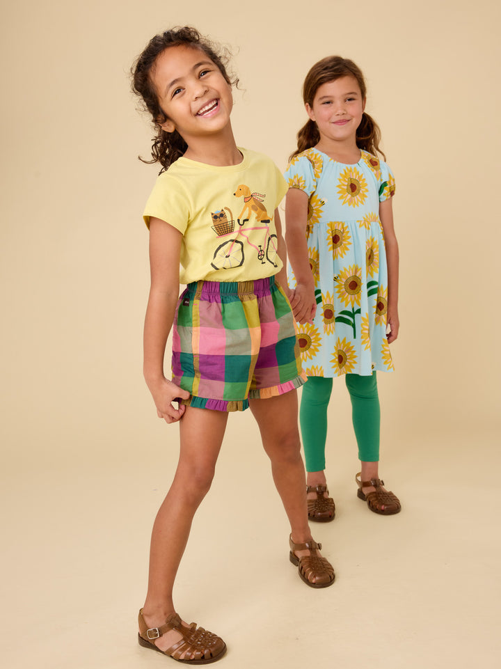 Tea Collection – Woof & Whisker on Weels Graphic Tee in Lemongrass