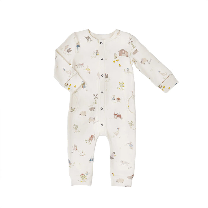 Pehr – Placket Romper in On The Farm