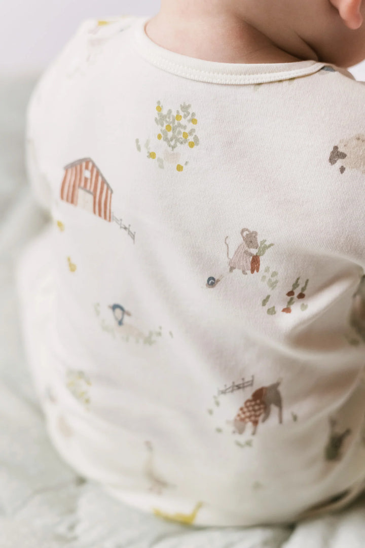 Pehr – Placket Romper in On The Farm