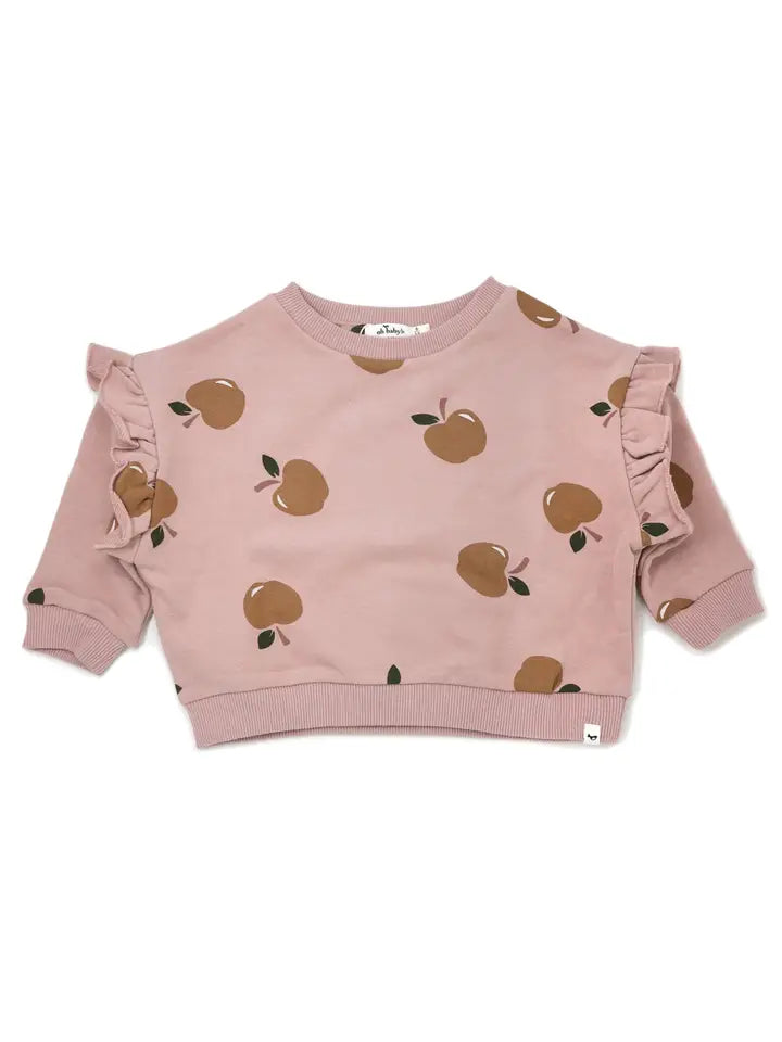 oh baby! – Millie Slouch Sweatshirt in Rust Apples