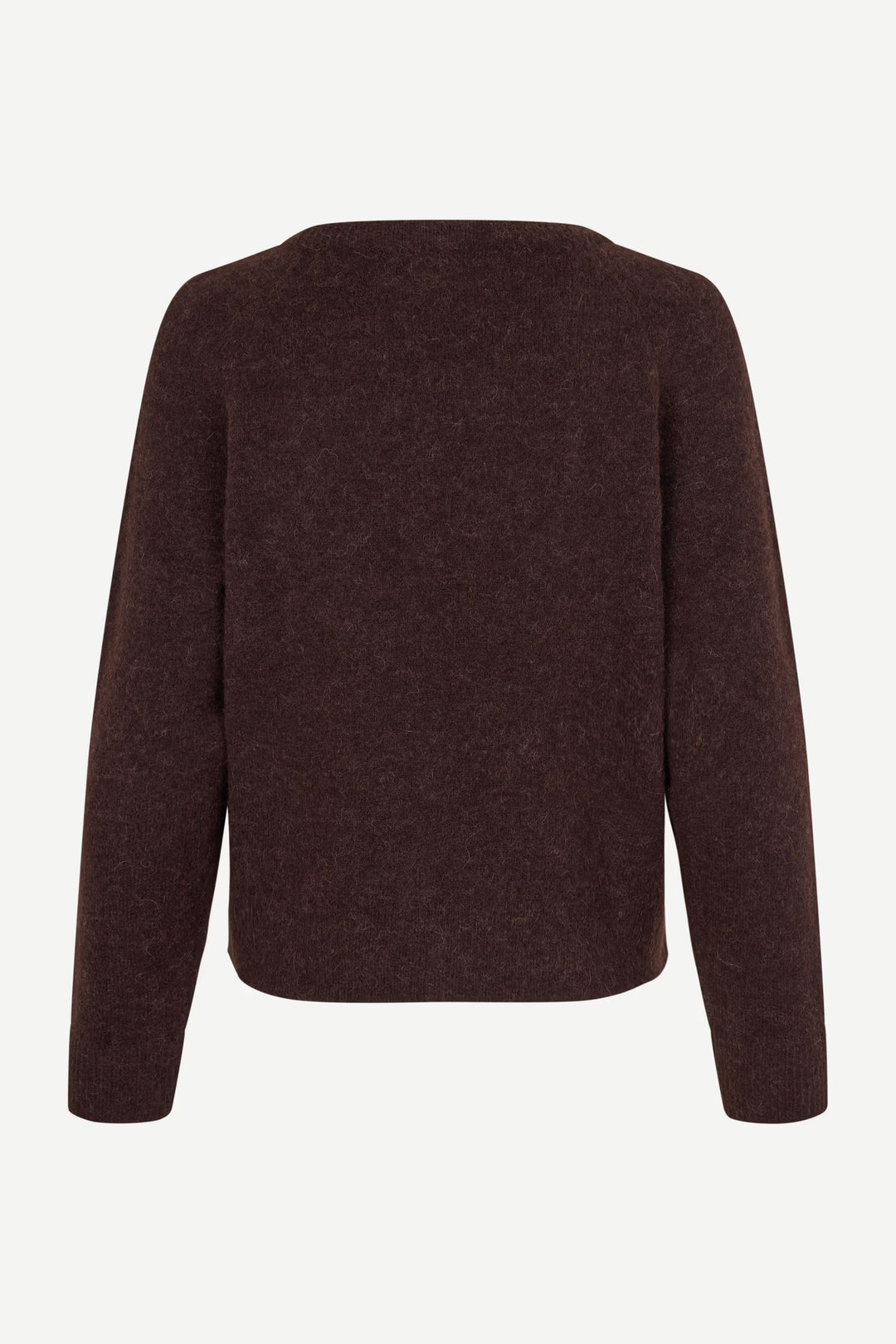 Samsoe Samsoe – Nor O-N Short Sweater in Black Coffee