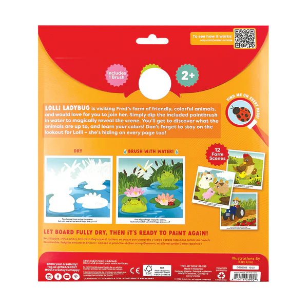 Ooly – Water Amaze Water Reveal Boards in On The Farm