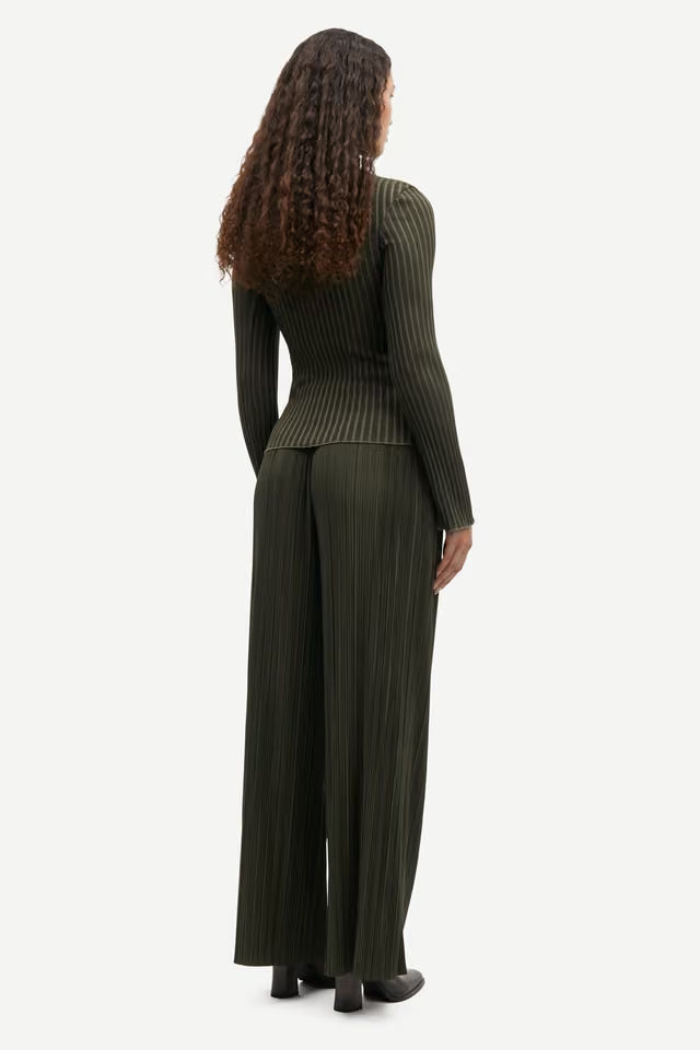 Samsoe Samsoe – Uma Trousers in Forest Night