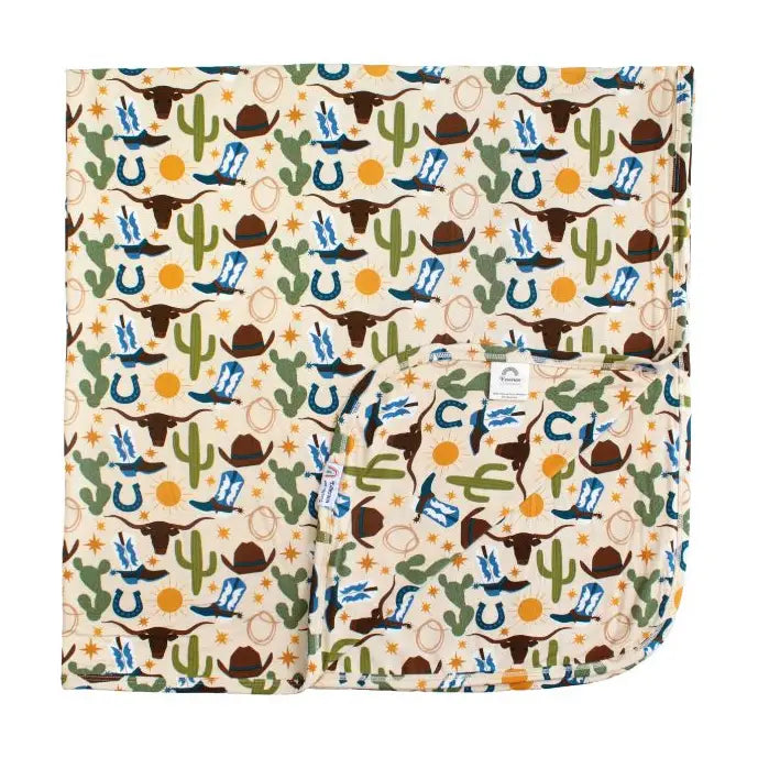 Emerson and Friends- Howdy Luxury Bamboo Blanket