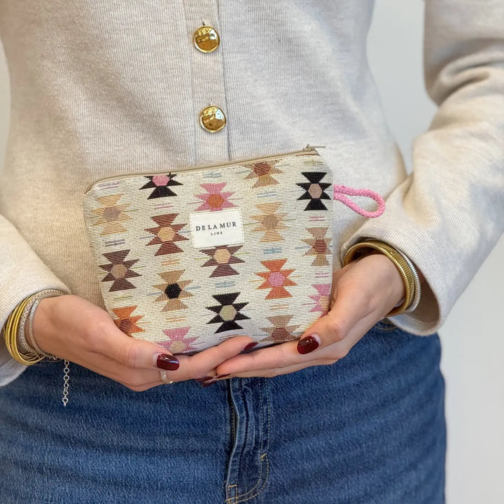 De La Mur Lines - Small Makeup Bag in Royal