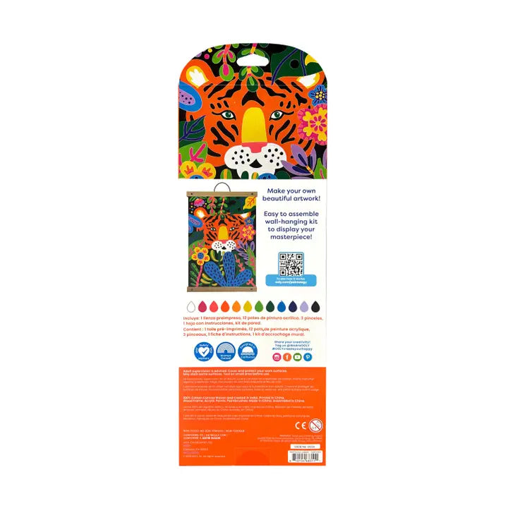 Ooly - Paintology Paint by Number Canvas Kit in Tiger Eyes