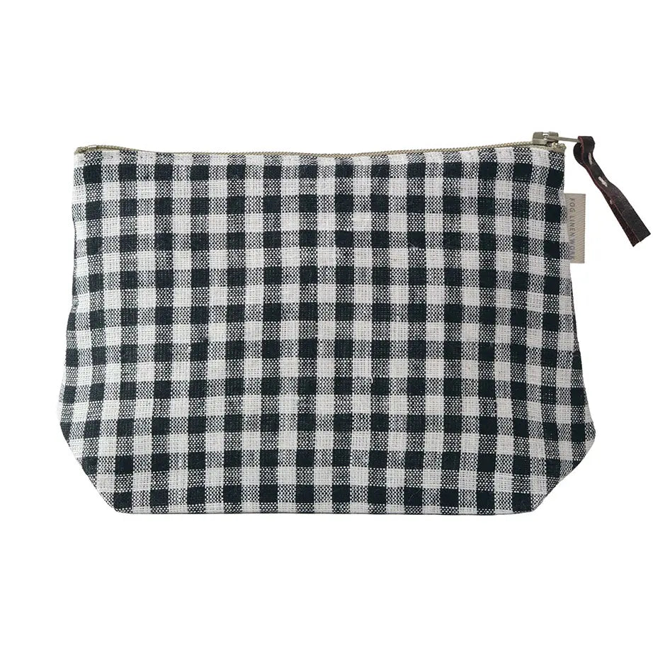 Chris Pouch in Black and White Check