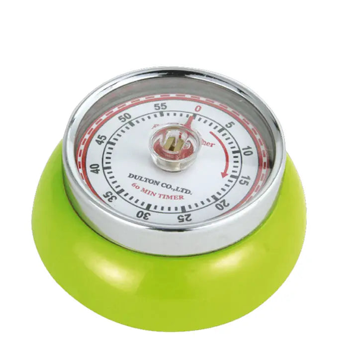 Retro Kitchen Timer in Kiwi