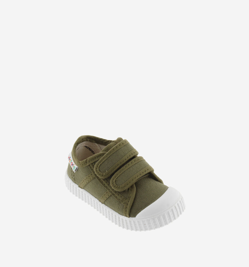 Victoria – 1915 Straps Canvas Sneakers in Kaki
