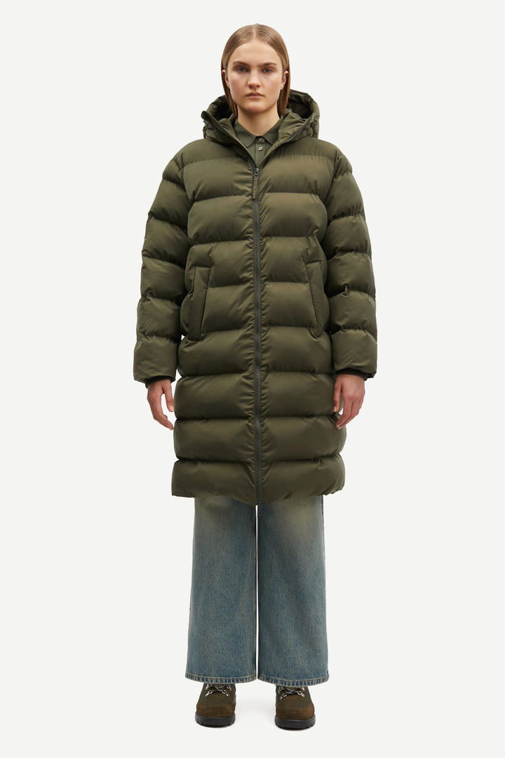 Samsoe Samsoe – Saseran Coat in Forest Night