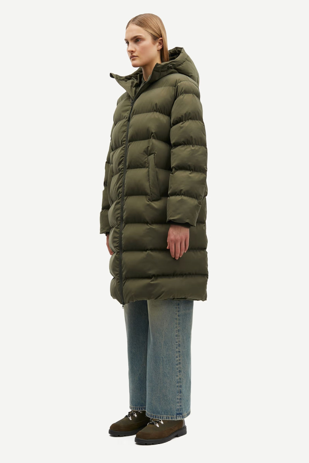 Samsoe Samsoe – Saseran Coat in Forest Night