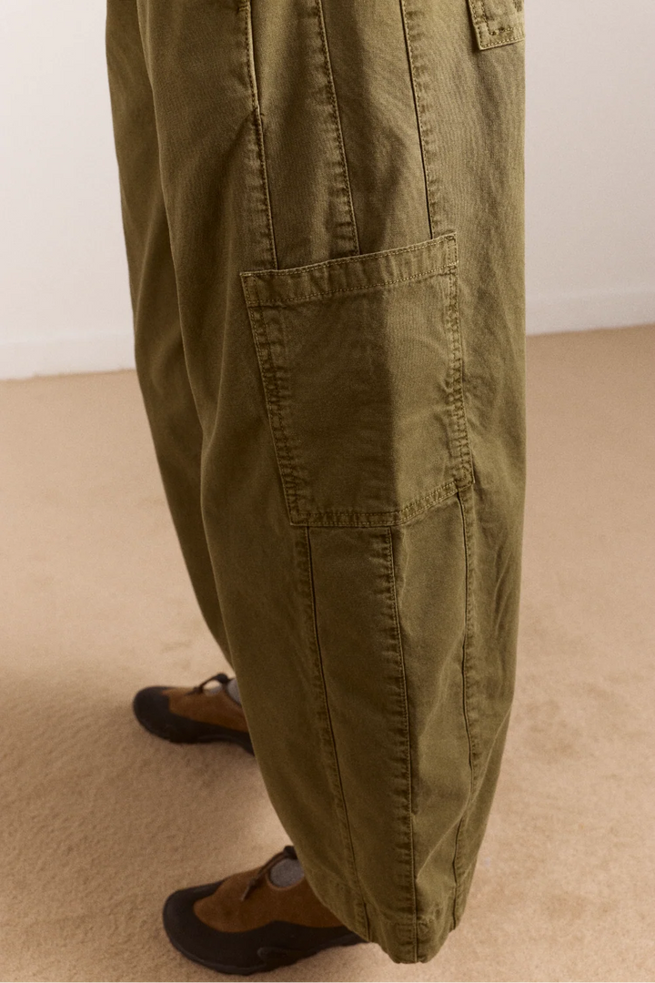 Damson Madder – Felix Twill Trousers in Olive