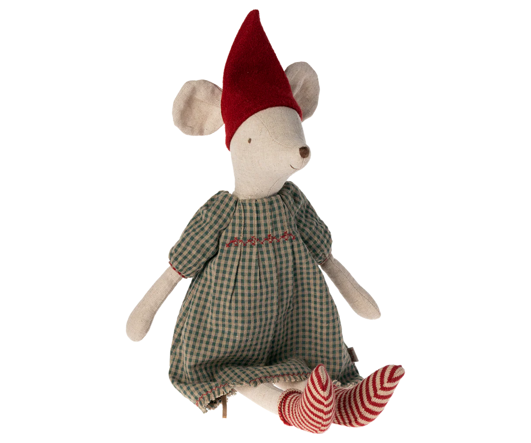 Maileg - Medium Christmas Mouse, Girl