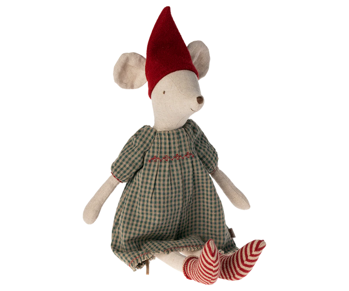 Maileg - Medium Christmas Mouse, Girl