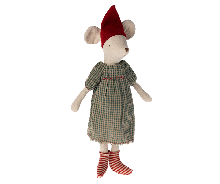 Maileg - Medium Christmas Mouse, Girl