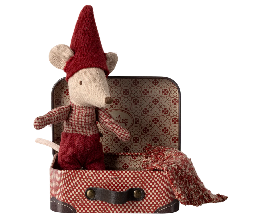 Maileg - Christmas Mouse, Baby in Suitcase