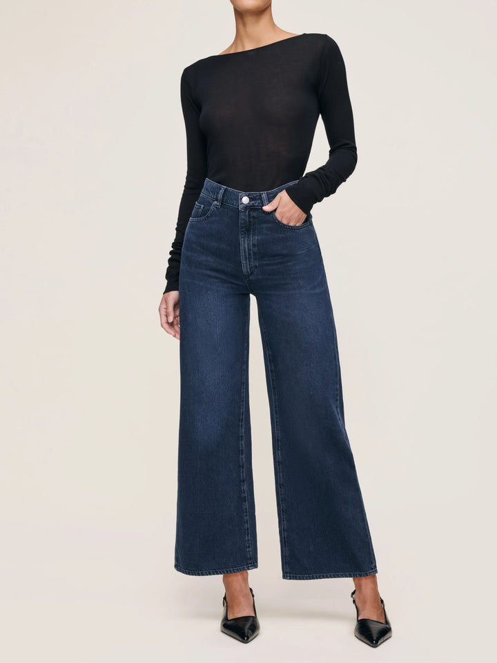 DL 1961 - Hepburn Wide Leg Jeans in Crater Lake